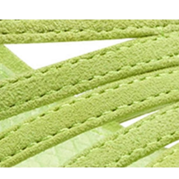 ✅Vince Camuto Roselian Ankle Tie Sandal in Lime - Picture 5 of 7